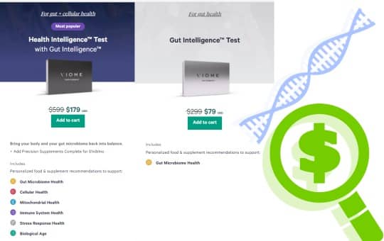 cost viome's testing kits