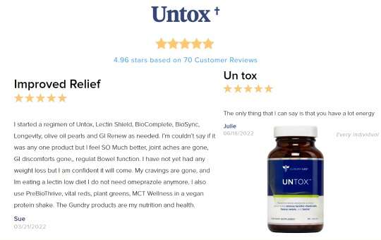 customer reviews of untox gundry md