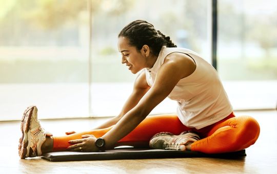 Stretching before a workout